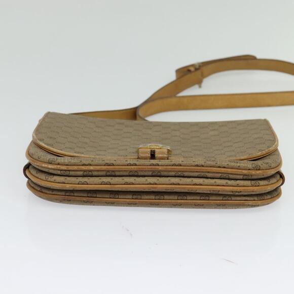 GUCCI Micro GG Supreme Shoulder Bag Pvc Beige Gold 001 406 001 406